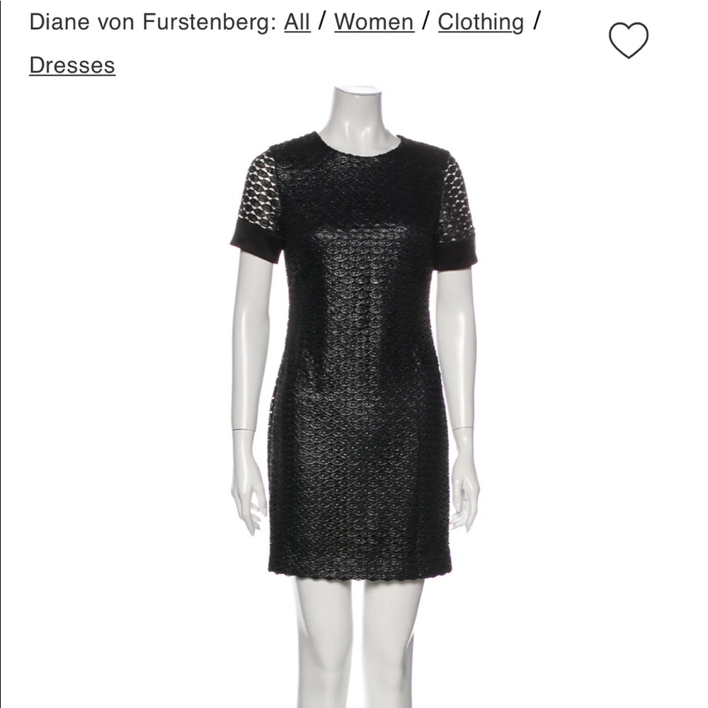 Diane von Furstenberg Cindy mini dress 2 black